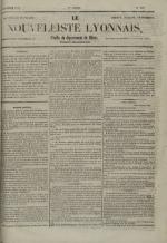 Avenir du peuple : feuille lyonnaise, industrielle et littéraire - extrait des journaux, N°257