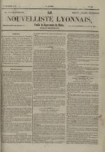 Avenir du peuple : feuille lyonnaise, industrielle et littéraire - extrait des journaux, N°261
