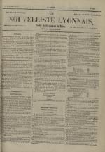 Avenir du peuple : feuille lyonnaise, industrielle et littéraire - extrait des journaux, N°262
