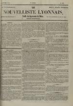Avenir du peuple : feuille lyonnaise, industrielle et littéraire - extrait des journaux, N°266