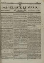 Avenir du peuple : feuille lyonnaise, industrielle et littéraire - extrait des journaux, N°267
