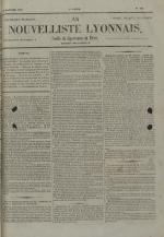 Avenir du peuple : feuille lyonnaise, industrielle et littéraire - extrait des journaux, N°268
