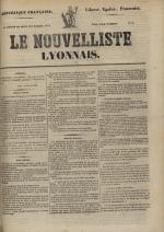 Avenir du peuple : feuille lyonnaise, industrielle et littéraire - extrait des journaux, N°31, pp. 1