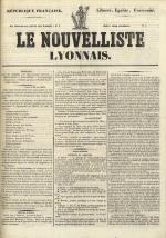 Avenir du peuple : feuille lyonnaise, industrielle et littéraire - extrait des journaux, N°4
