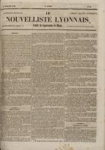 Avenir du peuple : feuille lyonnaise, industrielle et littéraire - extrait des journaux, N°88