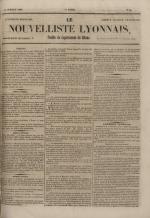 Avenir du peuple : feuille lyonnaise, industrielle et littéraire - extrait des journaux, N°96