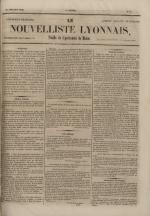 Avenir du peuple : feuille lyonnaise, industrielle et littéraire - extrait des journaux, N°97