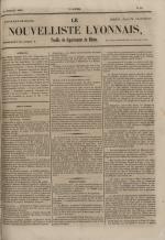 Avenir du peuple : feuille lyonnaise, industrielle et littéraire - extrait des journaux, N°99