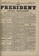 Le Président : journal napoléonien, N°115, pp. 1