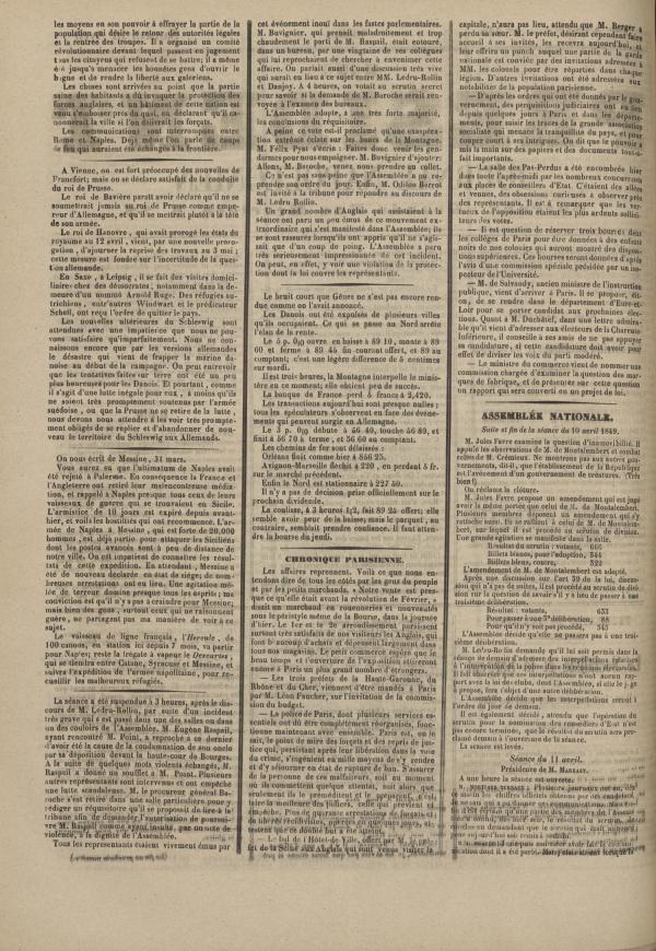 
						Affichage en mode lecture de la page
					