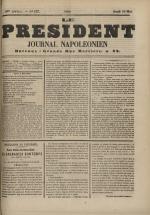 Le Président : journal napoléonien, N°137, pp. 1