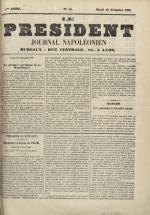 Le Président : journal napoléonien, N°16, pp. 1