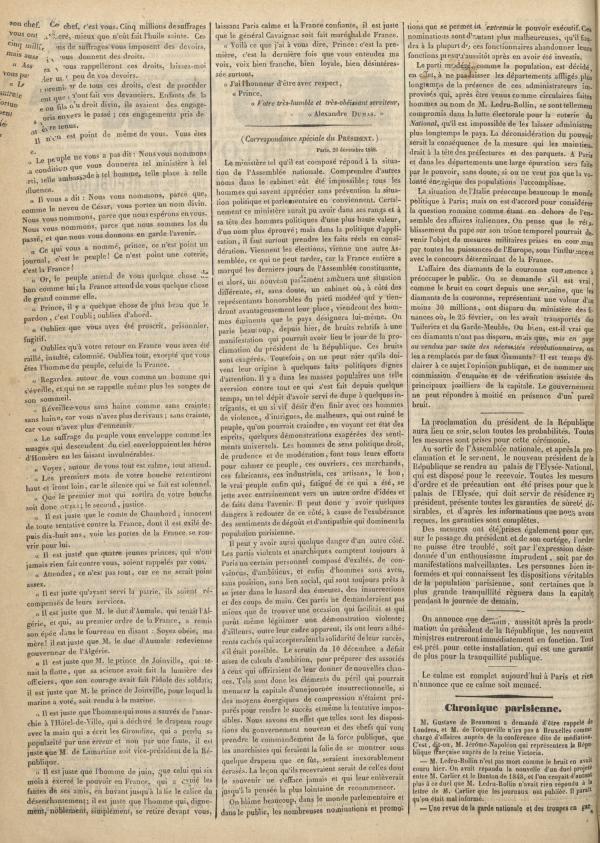 
						Affichage en mode lecture de la page
					