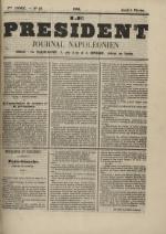 Le Président : journal napoléonien, N°59, pp. 1
