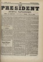 Le Président : journal napoléonien, N°72, pp. 1