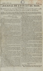 Le Journal de Lyon et du Midi, N°109
