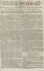 Le Journal de Lyon et du Midi, N°119
