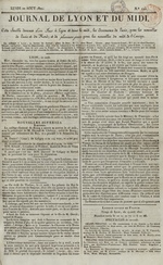 Le Journal de Lyon et du Midi, N°123