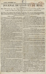 Le Journal de Lyon et du Midi, N°135, pp. 1