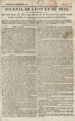 Le Journal de Lyon et du Midi, N°137, pp. 1