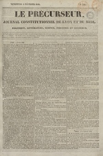 Le Précurseur, N°344, pp. 1