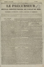 Le Précurseur, N°442, pp. 1