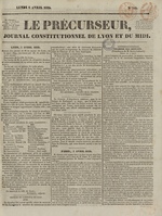 Le Précurseur, N°703, pp. 1