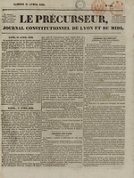 Le Précurseur, N°718, pp. 1