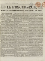 Le Précurseur, N°873, pp. 1