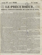 Le Précurseur, N°1126, pp. 1