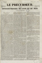 Le Précurseur, N°1324, pp. 1
