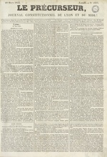 Le Précurseur, N°1623, pp. 1