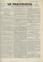 Le Précurseur, N°1834, pp. 1