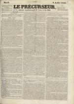 Le Précurseur, N°2030, pp. 1