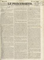 Le Précurseur, N°2073, pp. 1