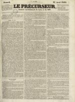 Le Précurseur, N°2076, pp. 1