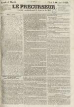 Le Précurseur, N°2107, pp. 1