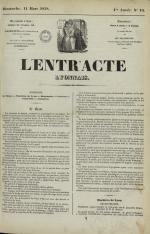 L'Entr'acte lyonnais : journal des théâtres et des salons, N°10, pp. 1