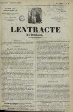 L'Entr'acte lyonnais : journal des théâtres et des salons, N°1, pp. 1