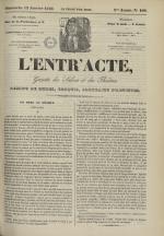 L'Entr'acte lyonnais : journal des théâtres et des salons, N°106, pp. 1
