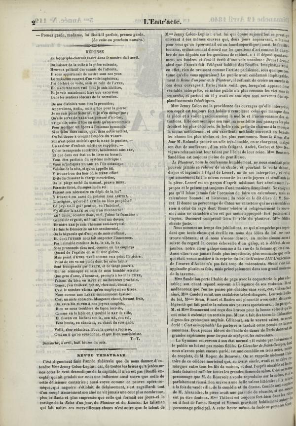 
						Affichage en mode lecture de la page
					