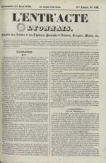 L'Entr'acte lyonnais : journal des théâtres et des salons, N°128, pp. 1
