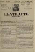 L'Entr'acte lyonnais : journal des théâtres et des salons, N°14, pp. 1