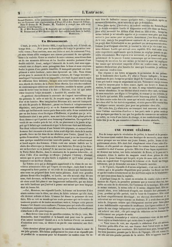 
						Affichage en mode lecture de la page
					