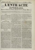 L'Entr'acte lyonnais : journal des théâtres et des salons, N°166, pp. 1