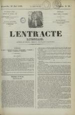 L'Entr'acte lyonnais : journal des théâtres et des salons, N°20, pp. 1