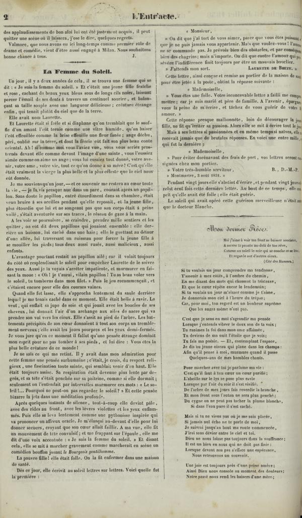 
						Affichage en mode lecture de la page
					