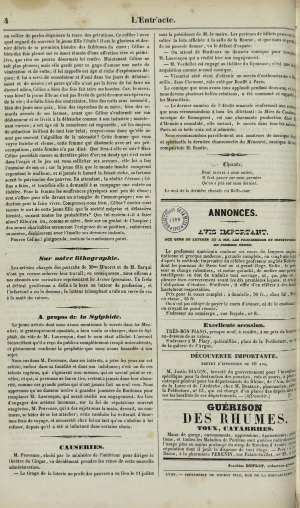 
						Affichage en mode lecture de la page
					