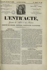 L'Entr'acte lyonnais : journal des théâtres et des salons, N°50, pp. 1