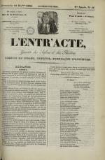 L'Entr'acte lyonnais : journal des théâtres et des salons, N°51
